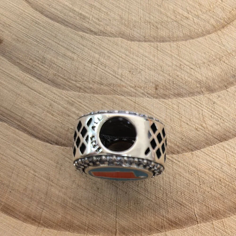 Pandora Orange Beach Alabama Exclusive Charm Pendant, S925 Silver Jewelry